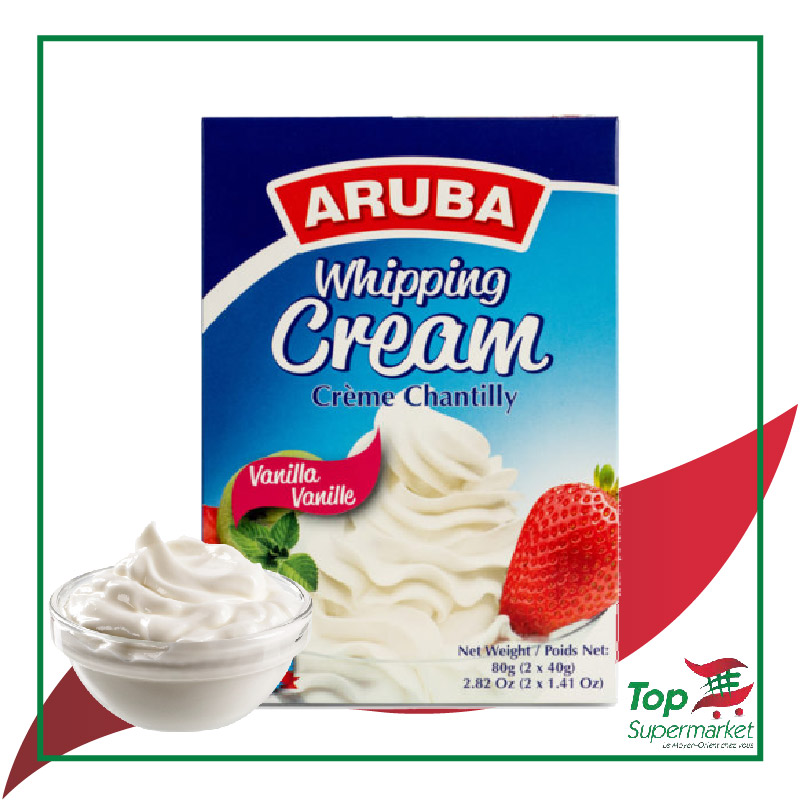 Aruba crème chantilly vanille 80gr